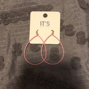 It’s Sense Pink Hoop Earrings
